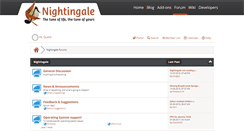 Desktop Screenshot of forum.getnightingale.com
