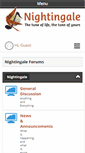 Mobile Screenshot of forum.getnightingale.com