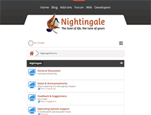 Tablet Screenshot of forum.getnightingale.com